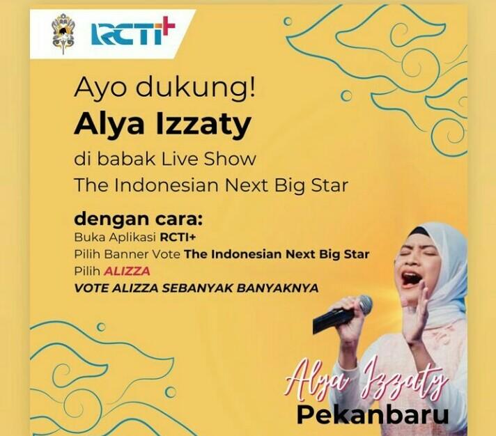 Gubri Syamsuar & Muflihun Ajak Dukung Alya di Indonesian Big Star, Zulmansyah: Ayo Vote Sebanyaknya